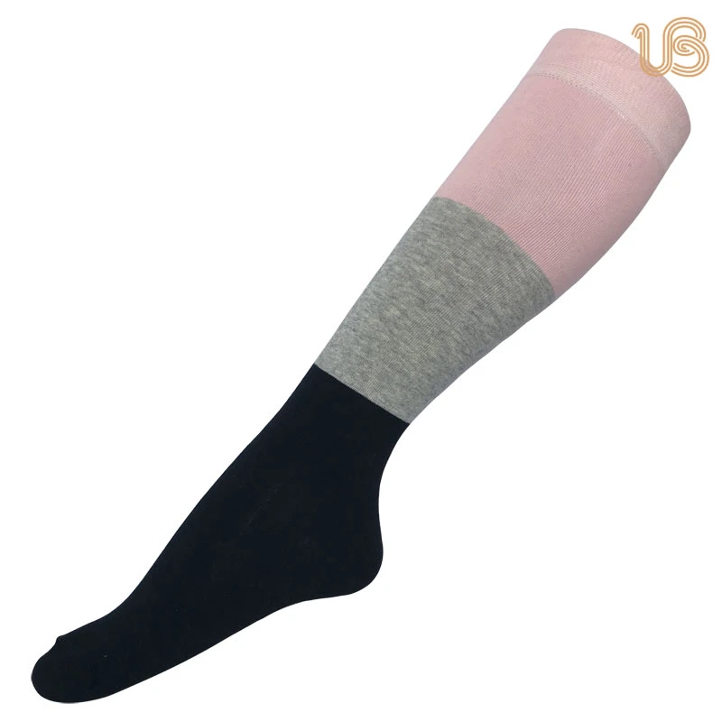 100% Cotton Women's Colorful Knee High Sock