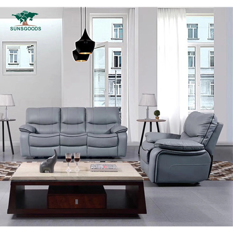 Best Selling Modern Furniture Genuine Leather Home Lounge Chair, Modern Corner Leather Sets