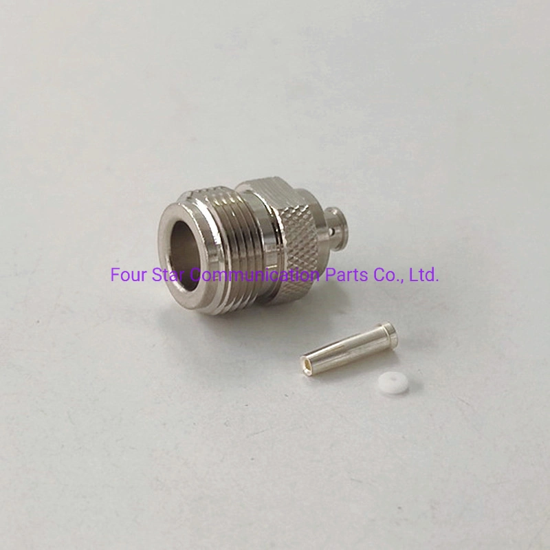 50ohm N Type Female RF Coaxial Connector for Rg402 Cable with Rubber Ring