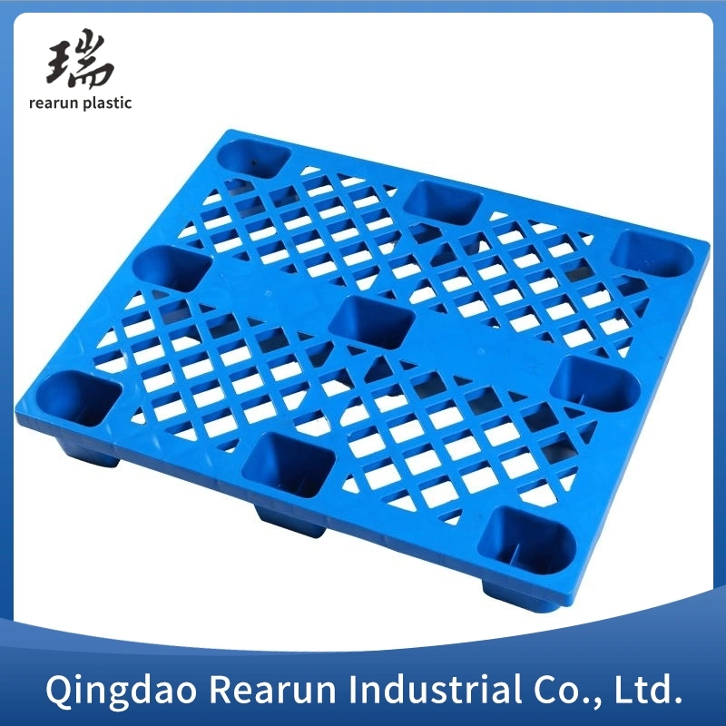 One Way Export Plastic Pallet with Grid Surface Nine Runner