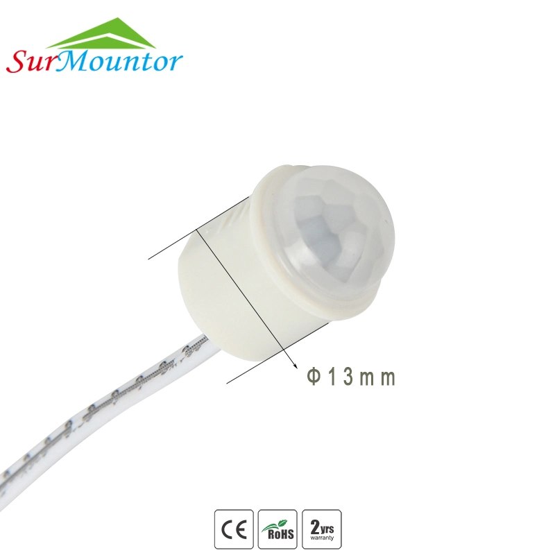 New Arrival PIR Sensor Switch PIR006 External White Cable Sensor