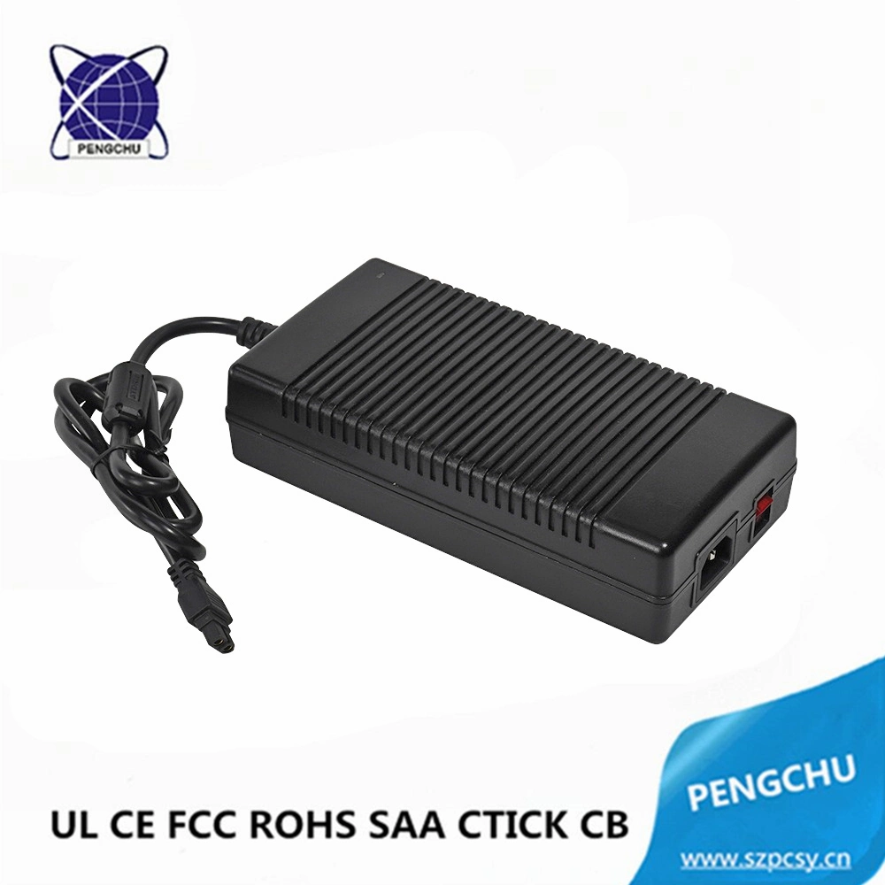 24V 12A Fanless Power Supply 288W AC/DC Power Adapter for CCTV Monitor