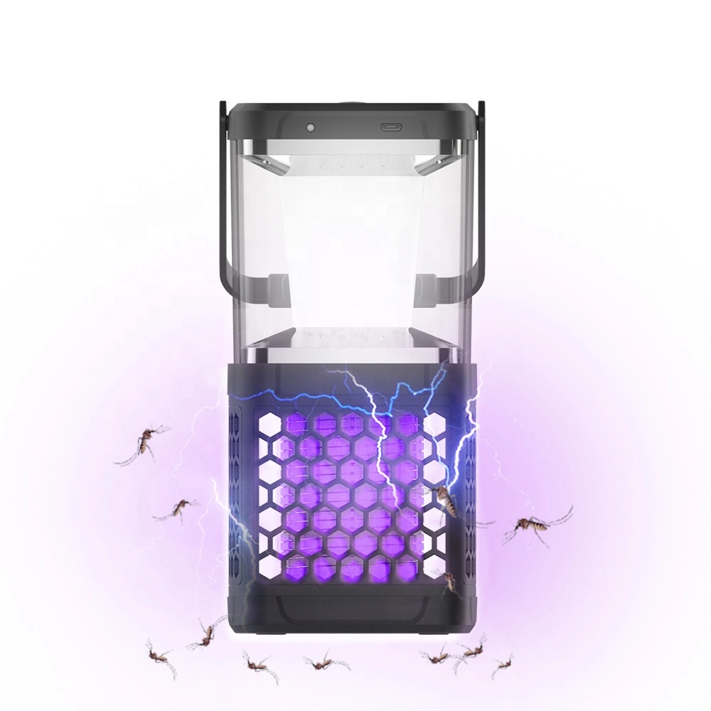 Electricity and Solar Rechargeable LED Mosquito Killer Lamp