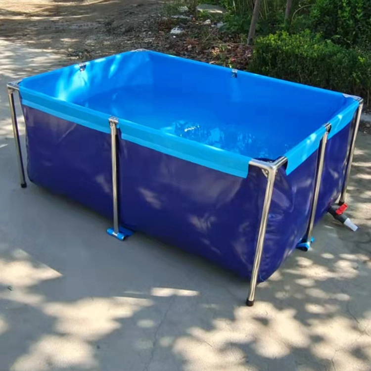 Plegable Collapsible forma redonda estanque de peces tanque de cultivo para peces Alimentación