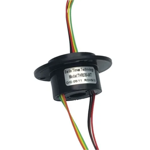 Thr30-06t de 6 fils par l'alésage Capsule Slip Ring pour l'industrie de l'équipement de processus