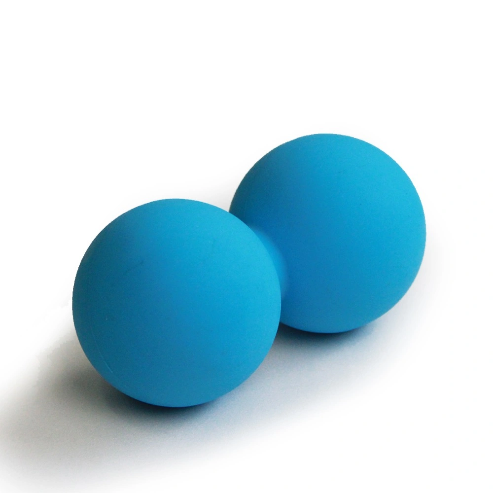 OEM Yoga Double Lacrosse Massage Fitness Ball Silicone Gym Peanut Ball for Back Release