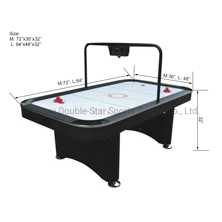 6FT 7FT Electric Air Hockey Table with Overhead LED