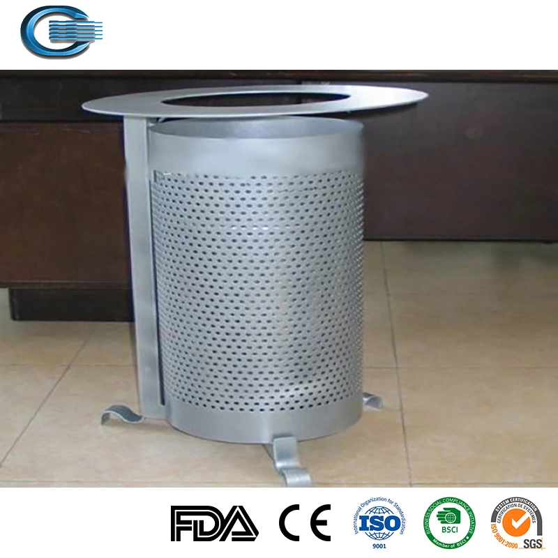 Huasheng 5L/6L/12L/20L/27L/30L Stainless Steel Dustbin Pedal Type Trash Cans with Lid