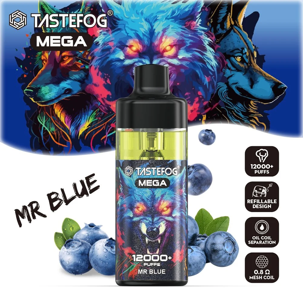 Control de flujo de aire VAPE Mod 12000+ Puffs desechables con cápsula rellenable RGB Flashlights al por mayor OEM ODM