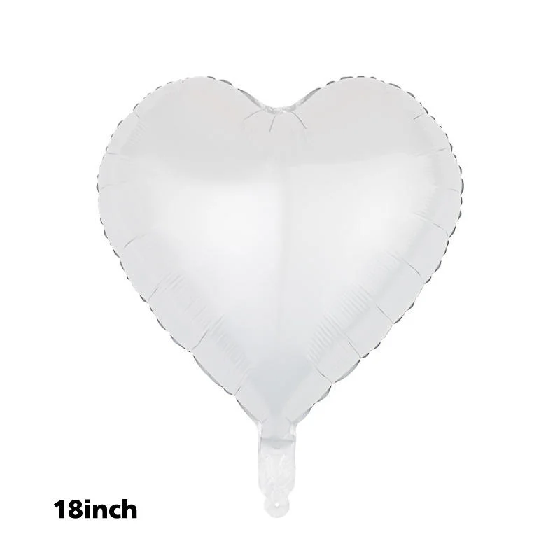 Wholesale/Supplier Colorful 18inch Aluminum Foil Star Heart Shaped Balloon Round Foil balloon for Birthday Wedding Valentine Day