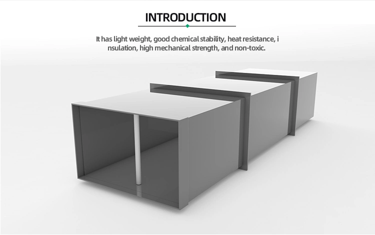 Ventilation Ducting System Large Diameter PP Plastic Rectangular Air Duct