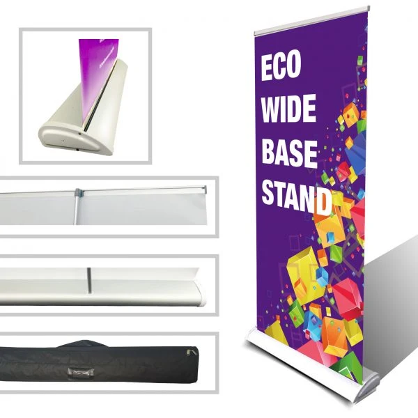 80*200cm Retractable Banner Stand Roll up Trade Show Display Advertising Banner Aluminum Display Stand