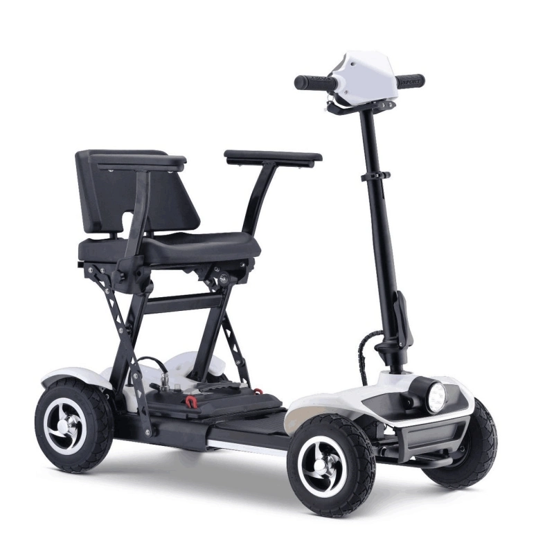 Light Aluminum Handicap Scooter De Mobilite 4 Wheels Folding Mobility Scooter