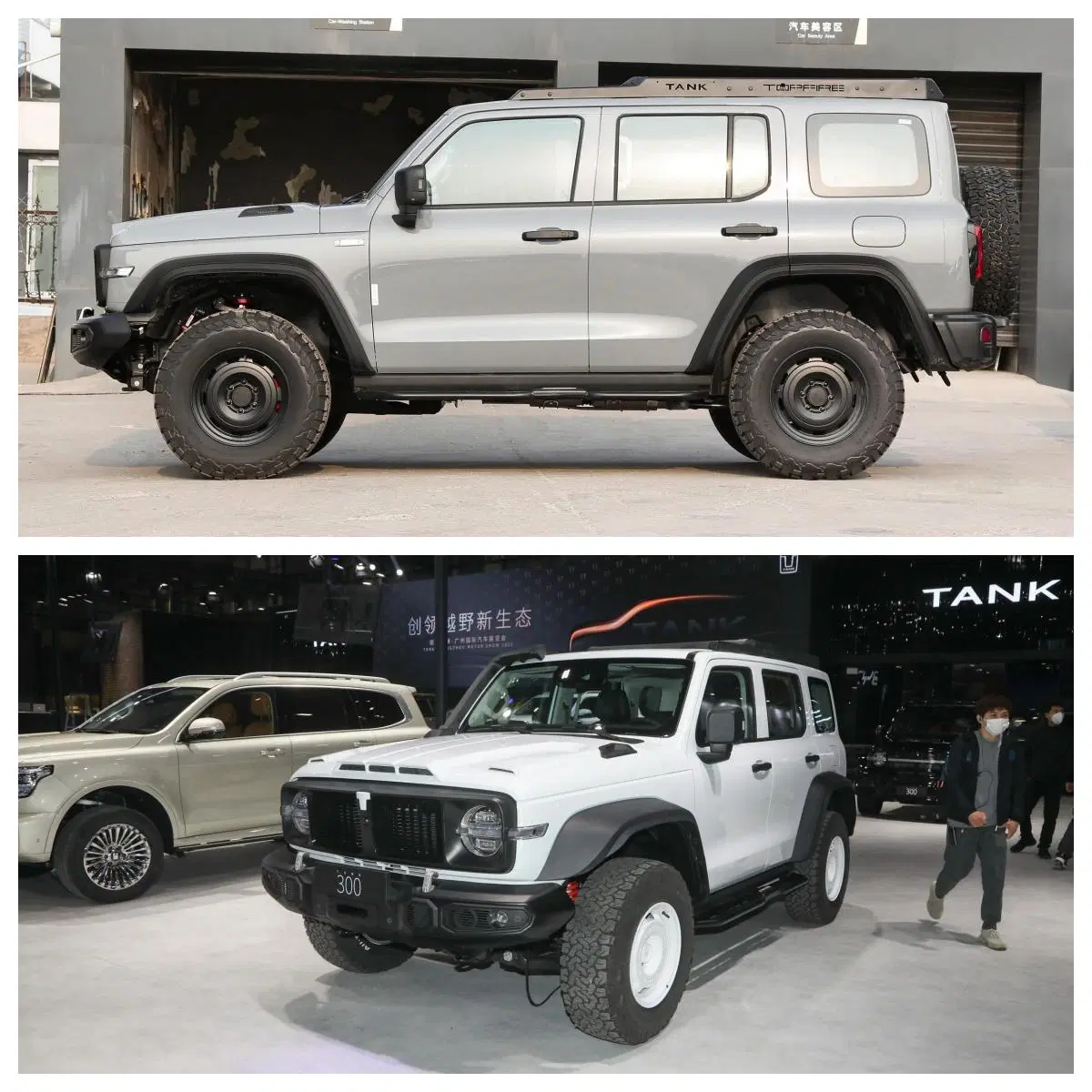 Marca chinesa Depósito 300 500 Jeep Carro 8 227HP 5 motores a gasolina do tanque SUV 300 Aluguer 4WD arrefecer SUV carro fabricado na China