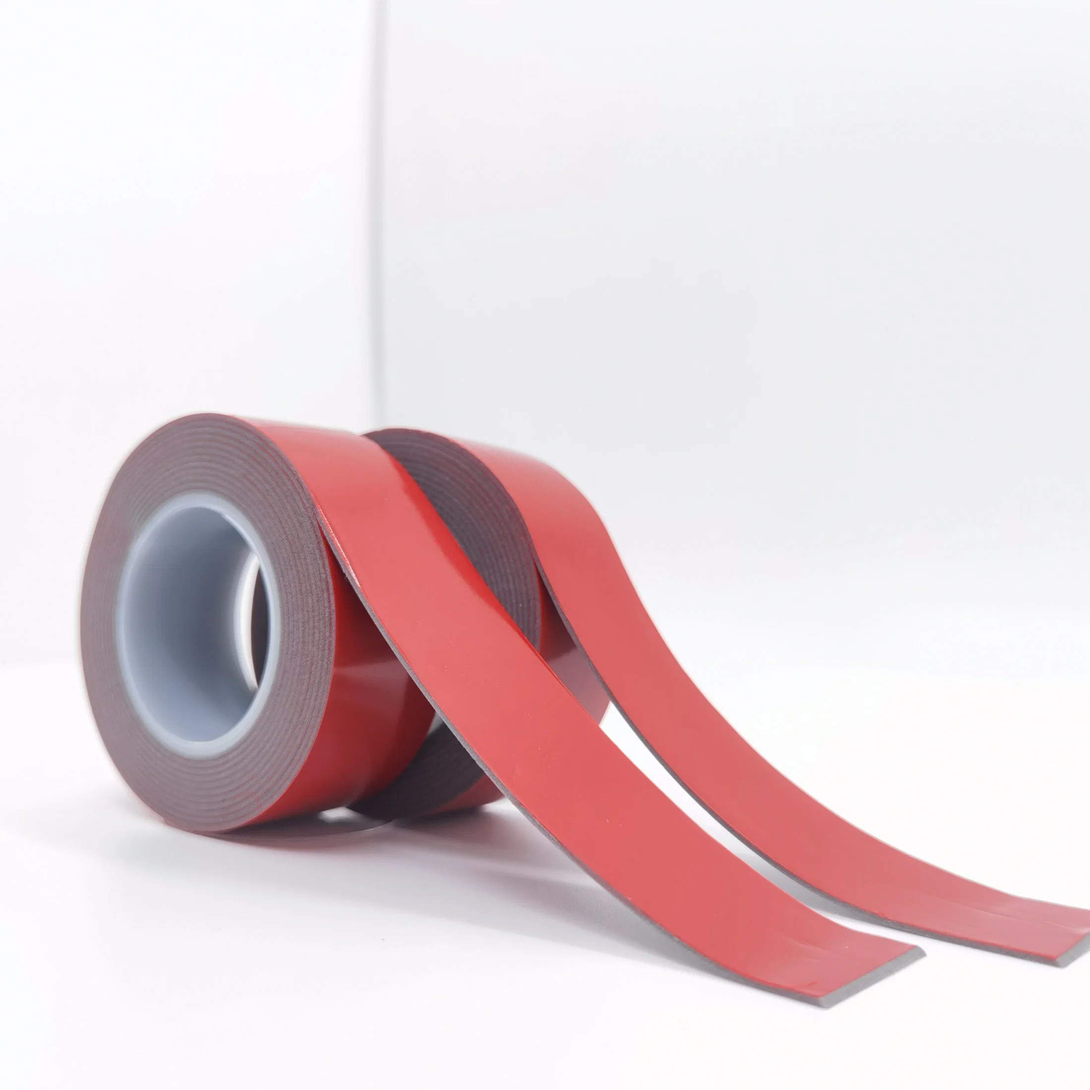 Double Sided Adhesive Suction Sticky Reusable Red Transparent Nano Tape