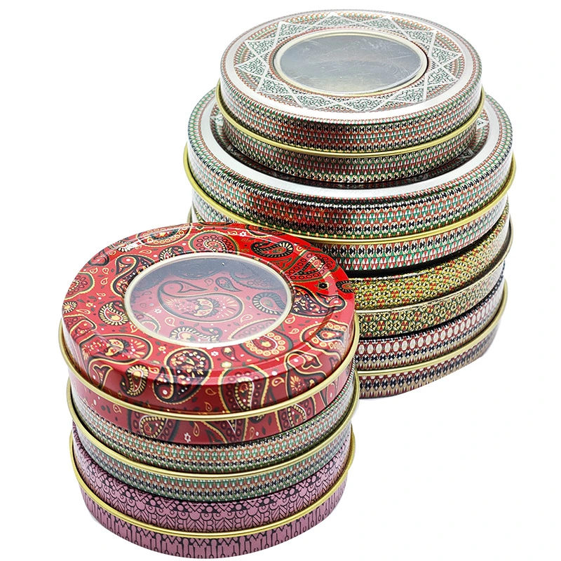 Wholesale Iranian Saffron Packaging Gift Box Window Tin Box Products