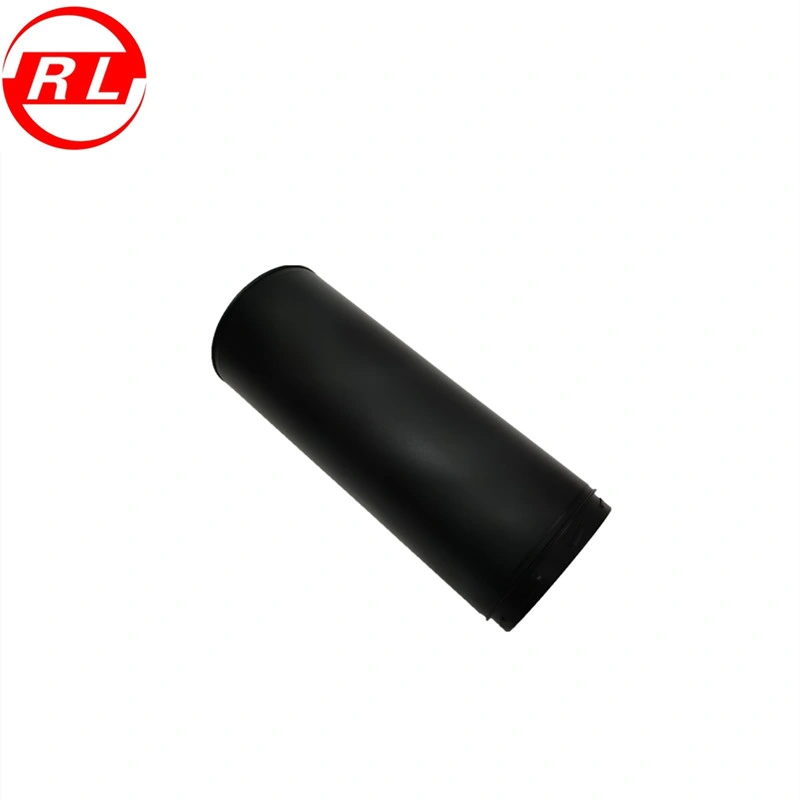 Black Painted Twin Wall Straight Pipe with Insulation