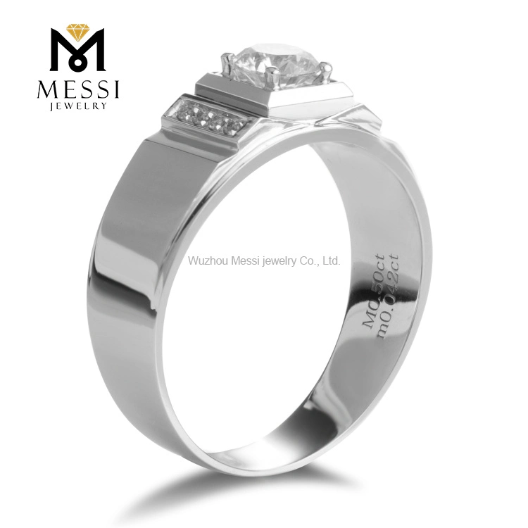 Best Selling Luxury Design Moissanite Eternity Men Ring High quality/High cost performance Gold Jewelry