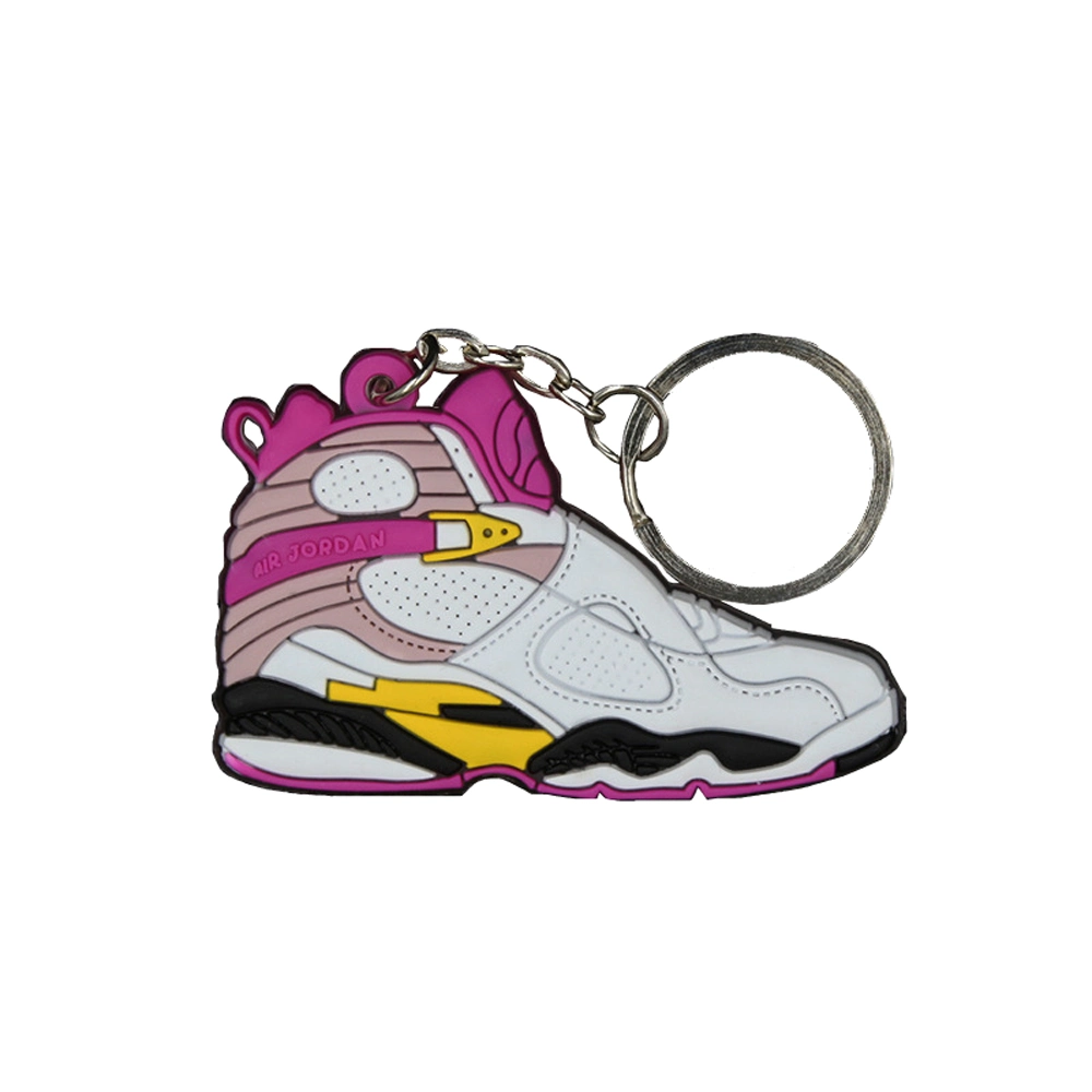 Pantone Color and Rubber Material Sneaker Keychain