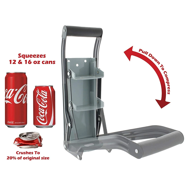 Lata de cozinha Crusher frasco de 500 ml Crusher montado na parede para alumínio Latas de cerveja esmagando