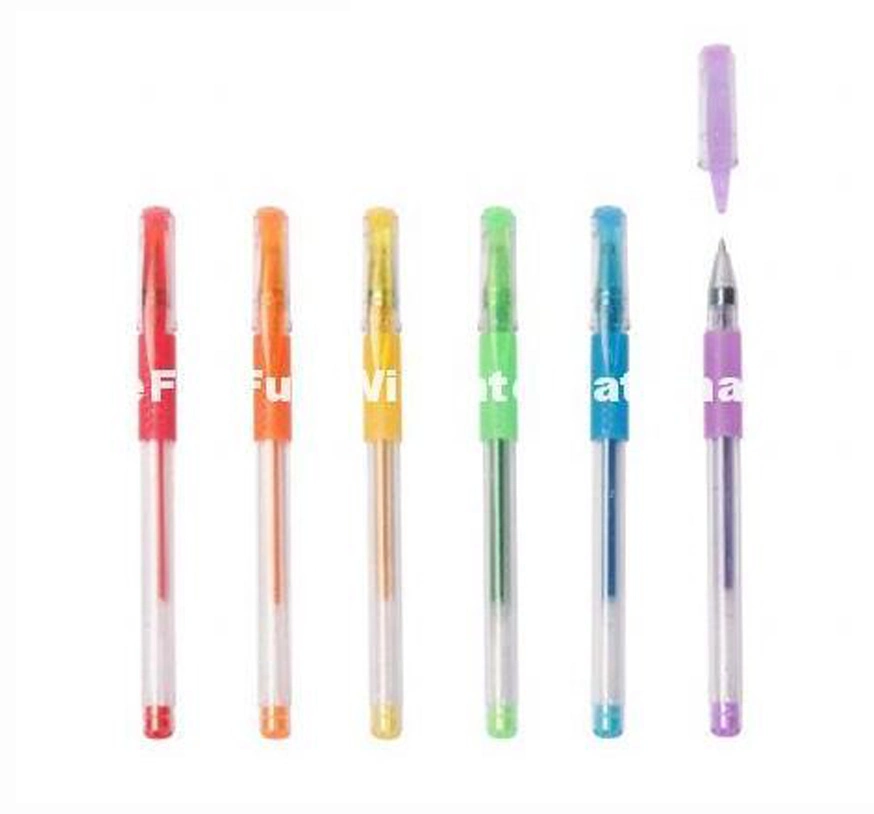 8 PCS Good Quality Customized Designs Blister Card Gel Pens Coloring Pens Drawing