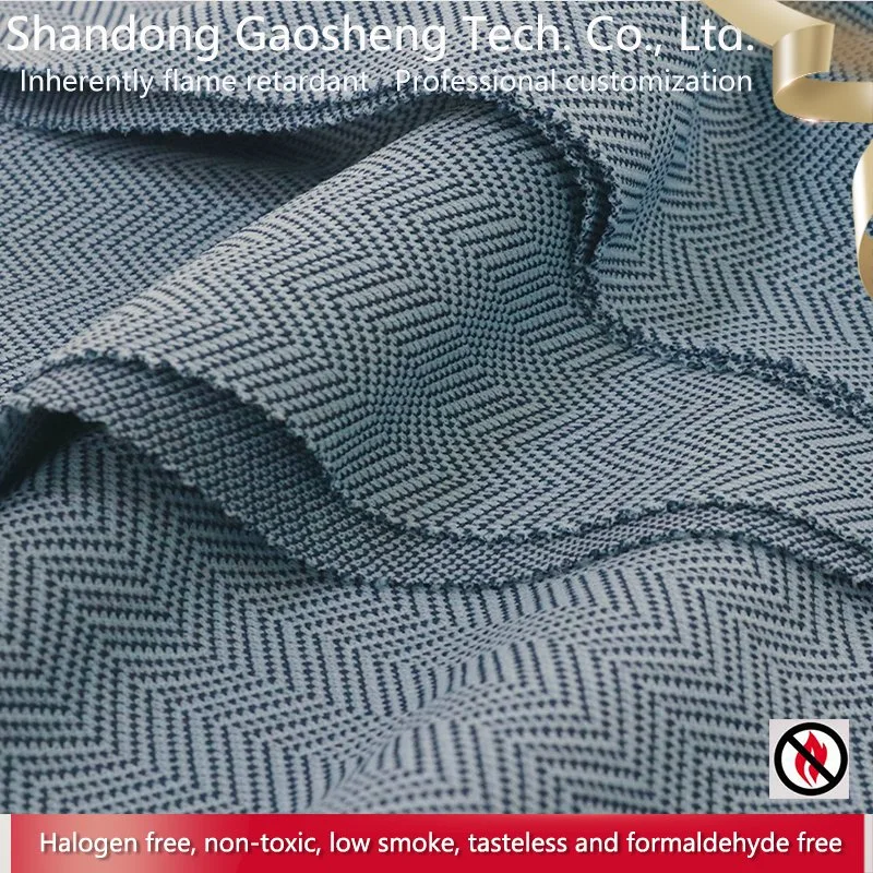 Flame Retardant Polyester Jacquard Knit Fabric for Garment Apparel Furniture Car Interior