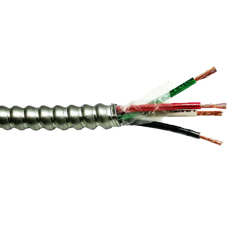 Interlocked Armor Cable Metal Clad Cable (1 2 3 4 6 8 10 12 14 16 18 AWG) for Home or Commercial