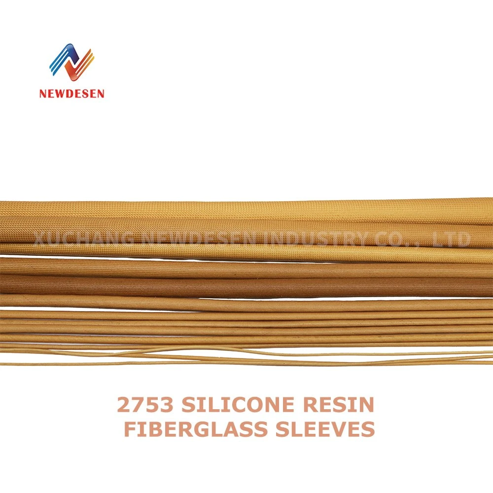 2753 Flexible Silicone Rubber Fiberglass Braided Sleeve