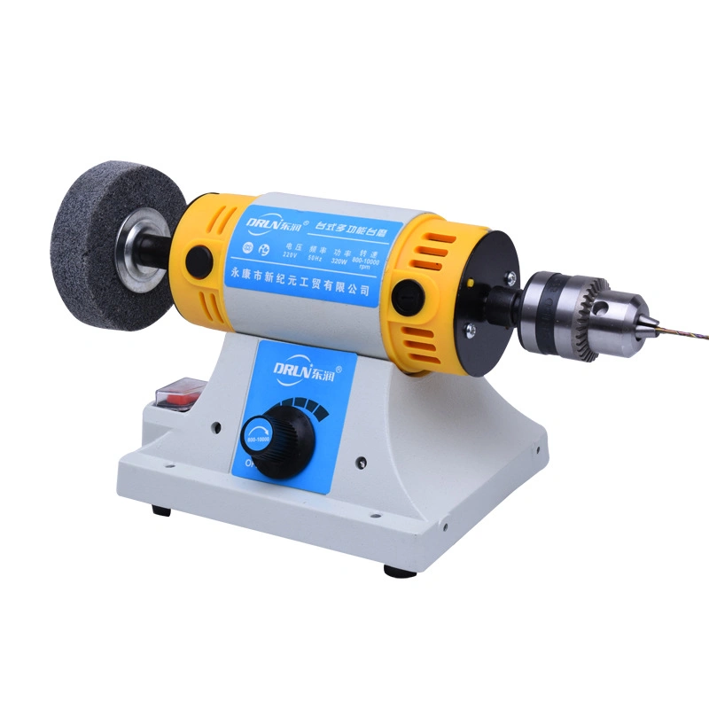 Stone Polishing Machine DIY Woodworking Jade Jewelry Dental Bench Lathe Machine Grinding Machine