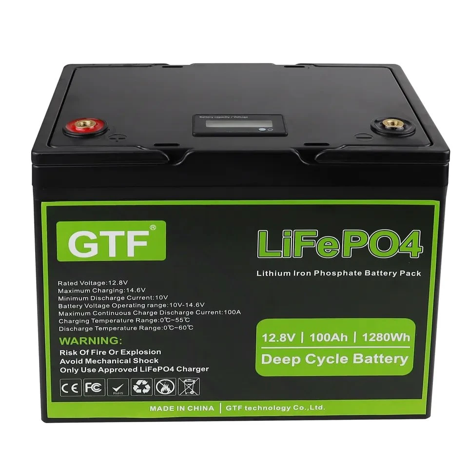 12V 100ah Lithium Ion Phosphate Battery 12V100ah LiFePO4 Battery Pack Electric Car Motorcycle Golf Cart Fishing Boat Agv RV
