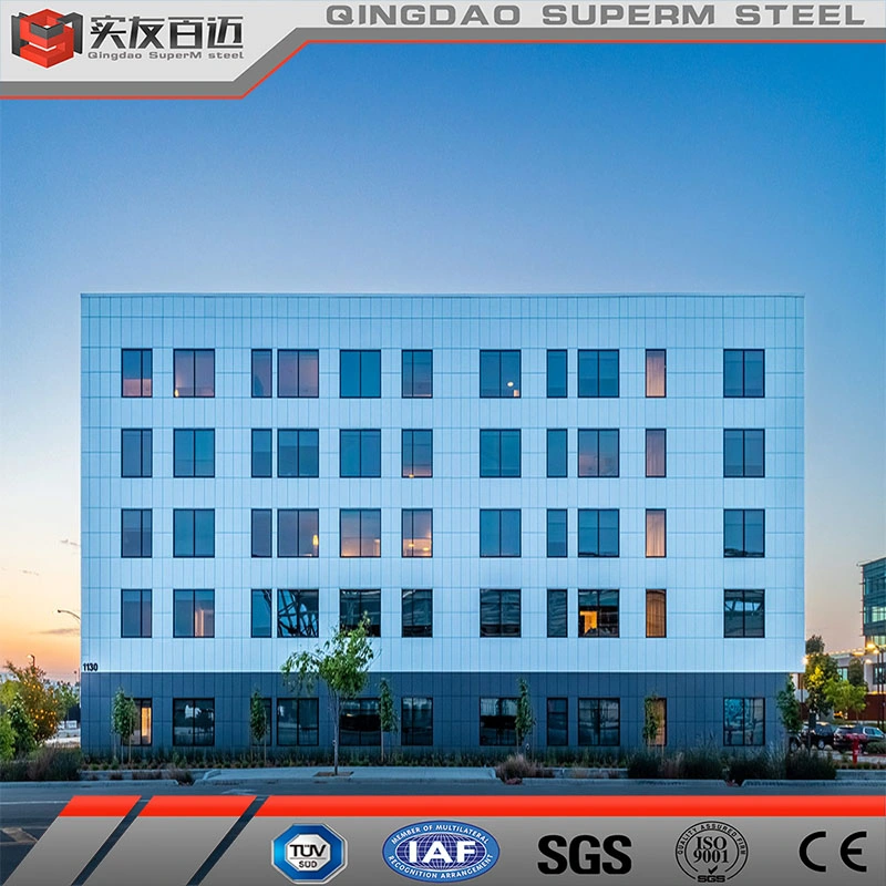 Multi Storey Prefabricated Steel Structure Building Hotel School Office Shopping Mall Construction