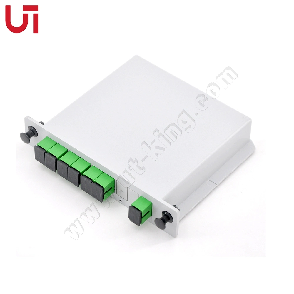 1X6 Sc/APC Cassette Type PLC Splitter Excellent Quality Low Insertion Loss Card PLC