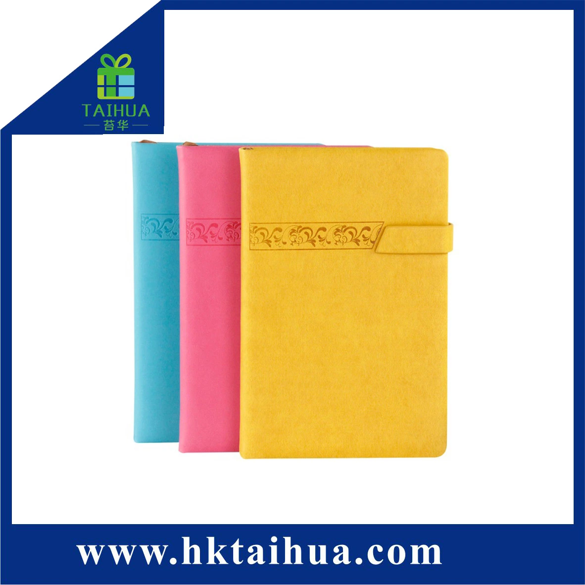 New Customized Gift Office Supply A5 PU Cover Notebook with Magnetic Snap