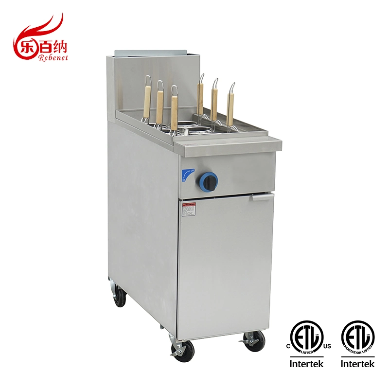 Commercial Stainless Steel Single Tank Six Holes Gas Pasta Noodle Cooker with Thermostat and Hi Limiter (PC11)