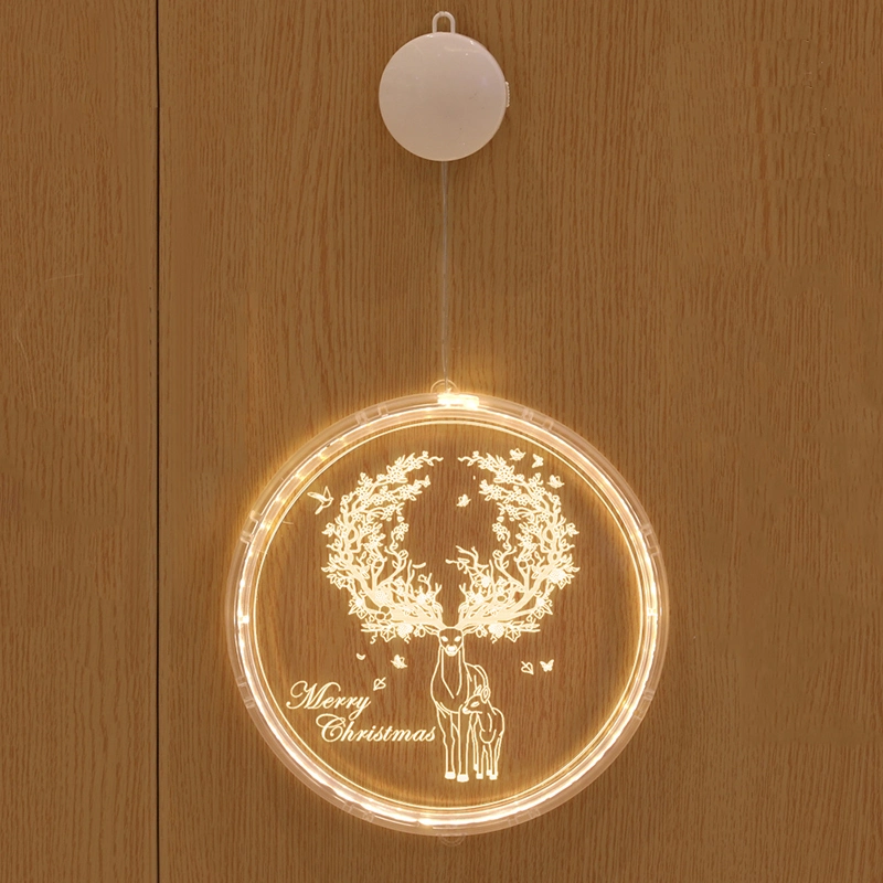 تخفيضات ساخنة LED أضواء المصابيح ديكور الغرفة عيد الميلاد عطلة 3D شمع أضواء الستائر على شكل "الإنسان القديم"