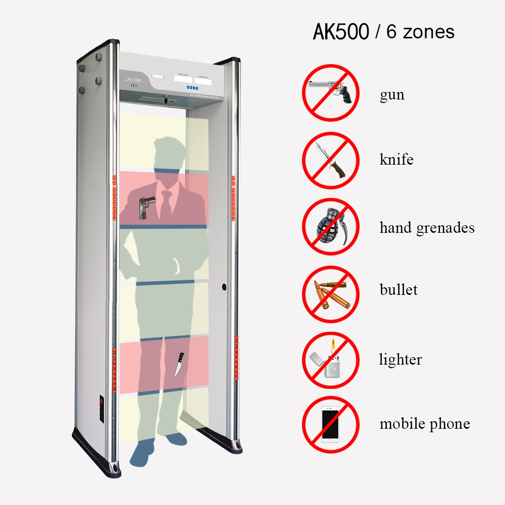 Fast Delivery High Sensitivity Security Equipment Walk Through Metal Detector for Public