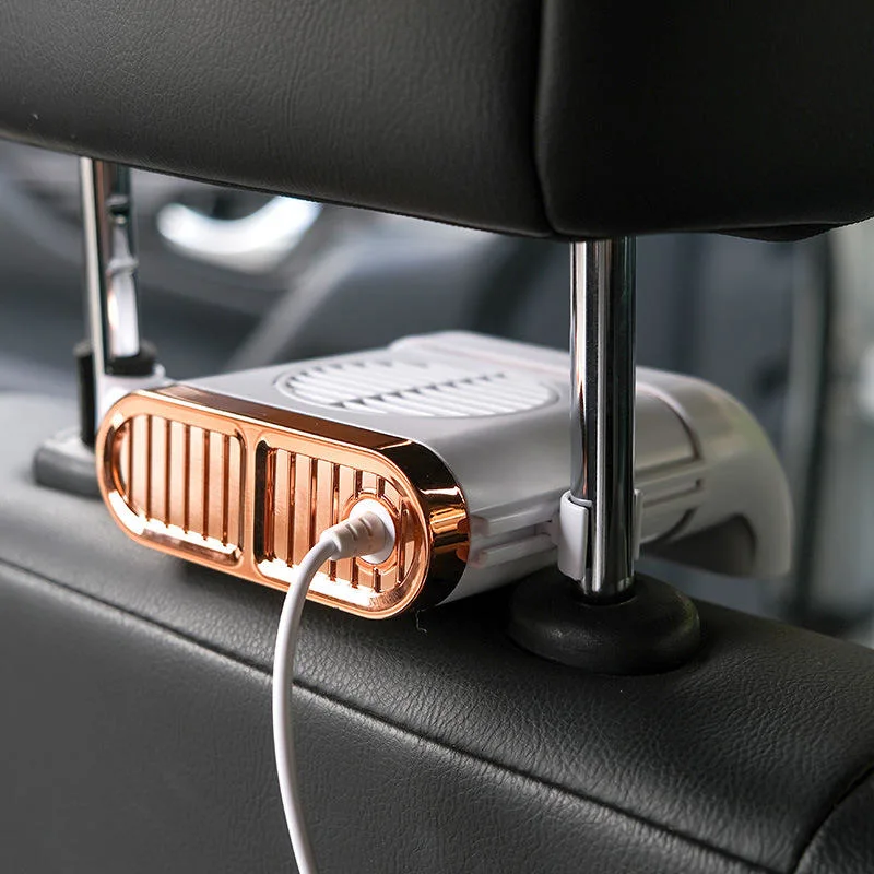 USB Adjustable Electric Summer Car Truck Rear Seat Headrest Air Cooling Fan