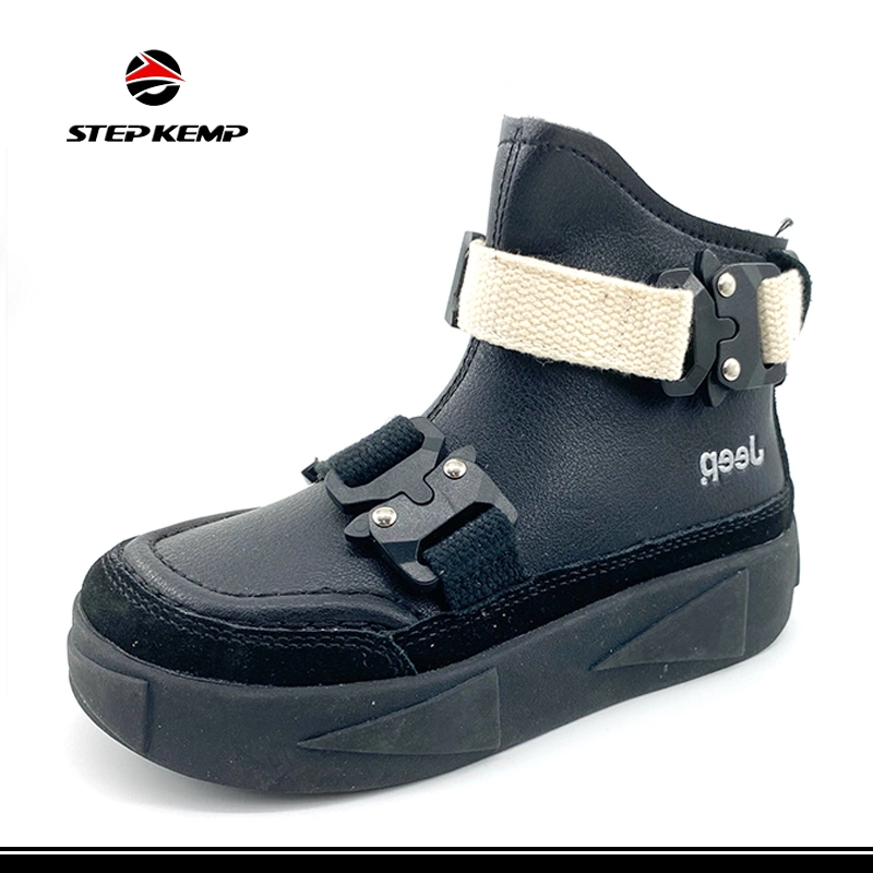 Los niños invierno Zapatos impermeables Botas de cuero de PU Martin Ex-23c4044