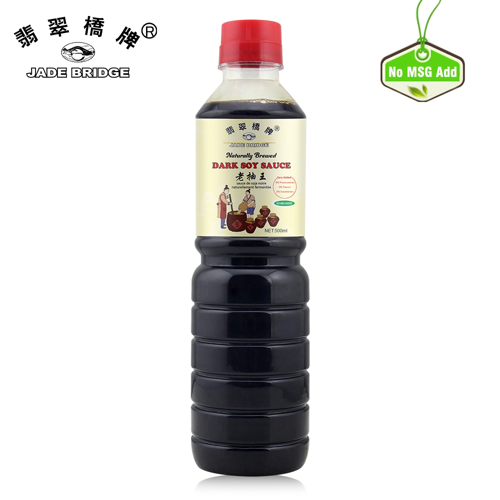 Natürlich Gebraute Premium Sojabohnensauce Hersteller 150 Ml Flasche Jade Bridge Zero Hinzugefügte Dunkle Sojasoße