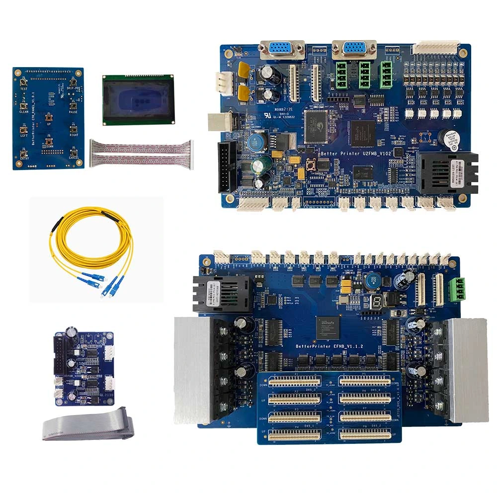 UV Flatbed Printer Dx5 Four Head Printer Board Industrial Electronic Board Kit Image Printer Textile Digital Oval Printer