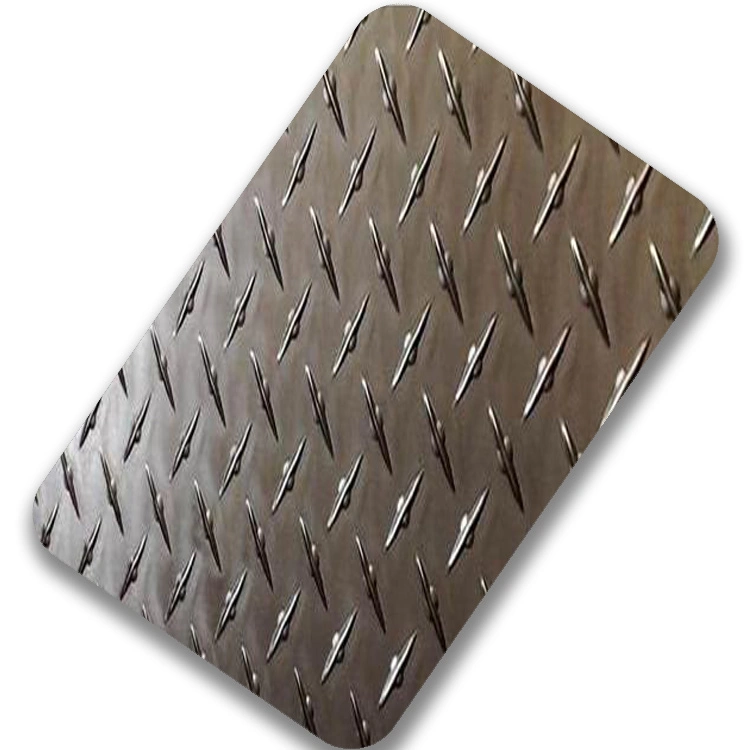 Wholesale/Suppliers Price 4X8 4X10 1mm 1.2mm Silver Checkered Floor Stainless Steel Decorative Material