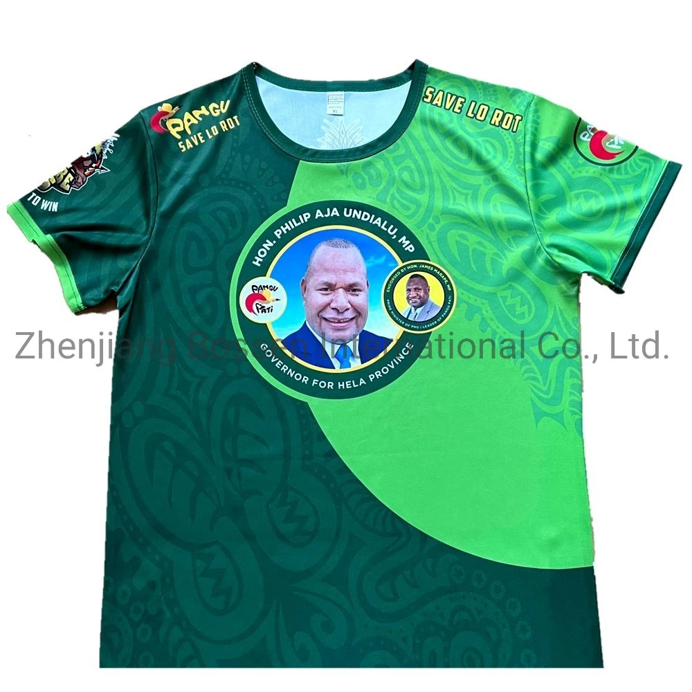 Original Factory OEM Custom Logo Printed Cheap Polyester Election Campaign Political Tee Shirt Football Soccer Fan Jersey T-Shirts Promotional Advertising T Shirts