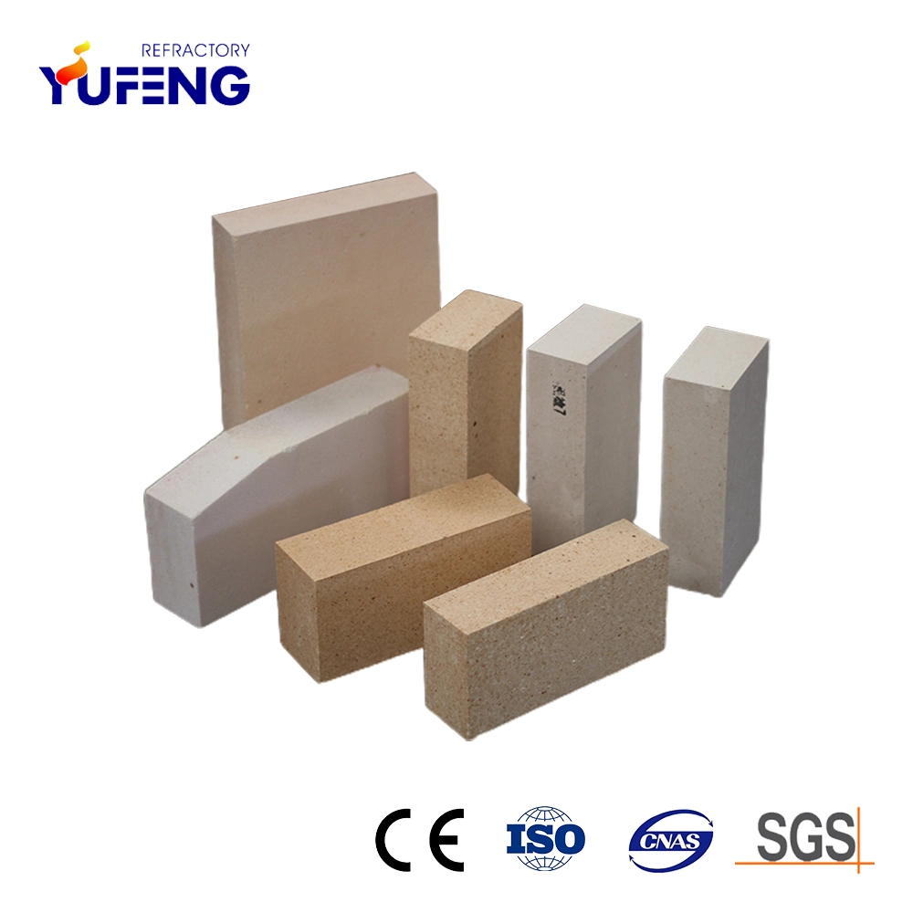 Precision Manufactured Customized Size High Alumina Clay Firebrick with Straight/Wedge/Arch Shape