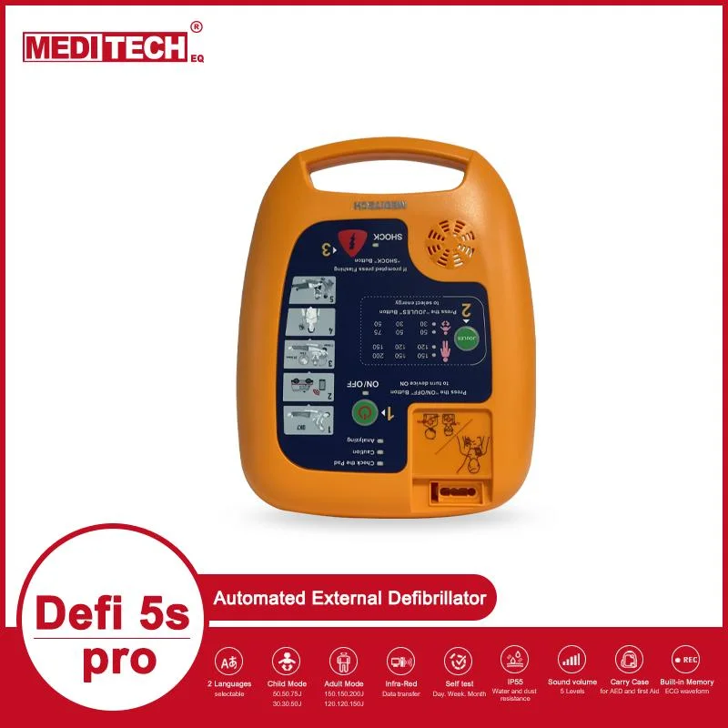 Tragbare Automatische Externe Defibrillatormaschine Mit Zweiphasischem Herz-Aed