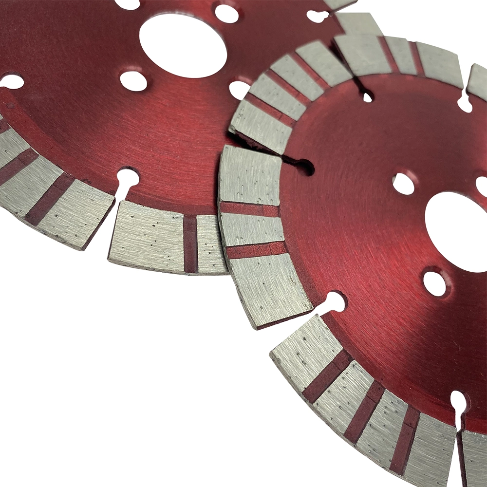 Cold Press 4.5inch 115*2.0*12*20mm Segmented Turbo Diamond Saw Blade with Cooling Holes for Cutting Concrete Beton