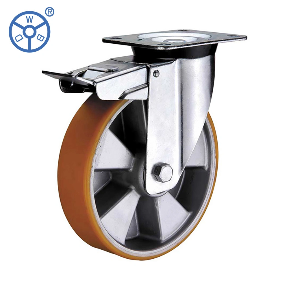 European Type PU Aluminum Castor Industrial Wheel