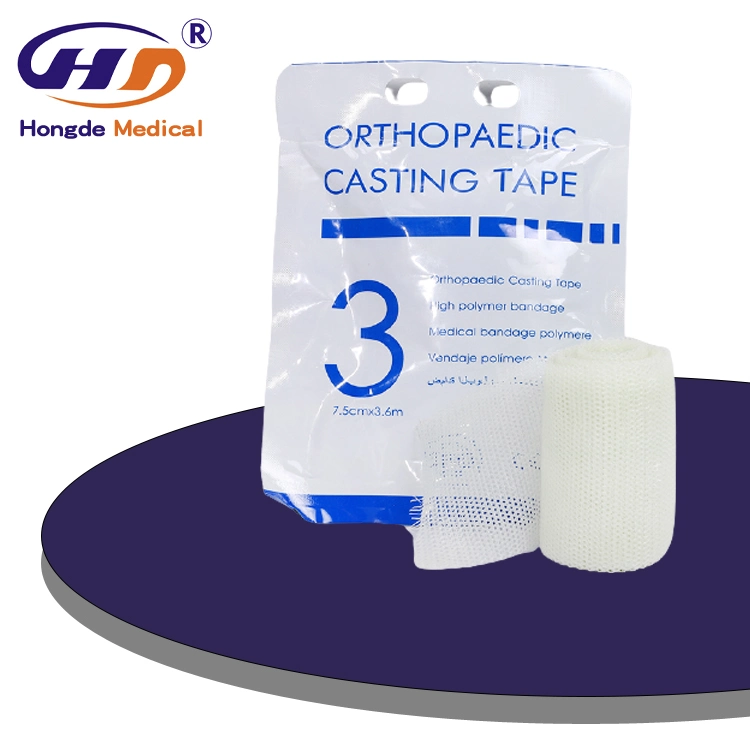 HD519 Medizinische Versorgung Fiberglas Orthopädisches Casting Band / Verband orthotisch