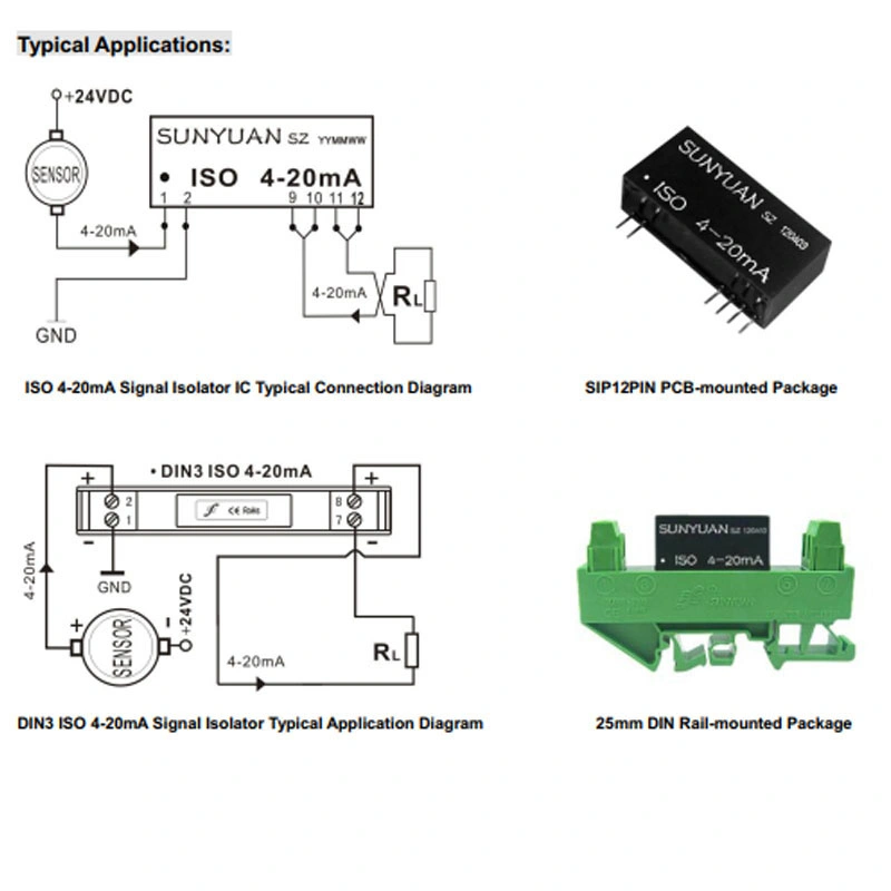 Low Cost Small Size 4-20mA Input and Output Loop Isolator Price