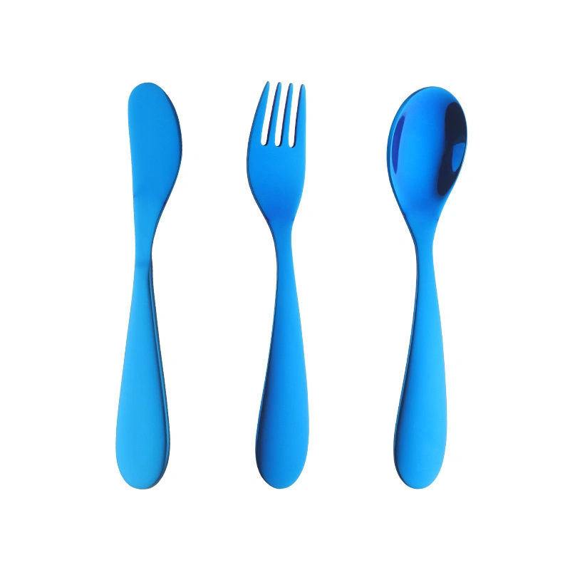 Hot Sale Kids Toddler Dishwasher Safe Cute Reusable Colored Cutlery Fork