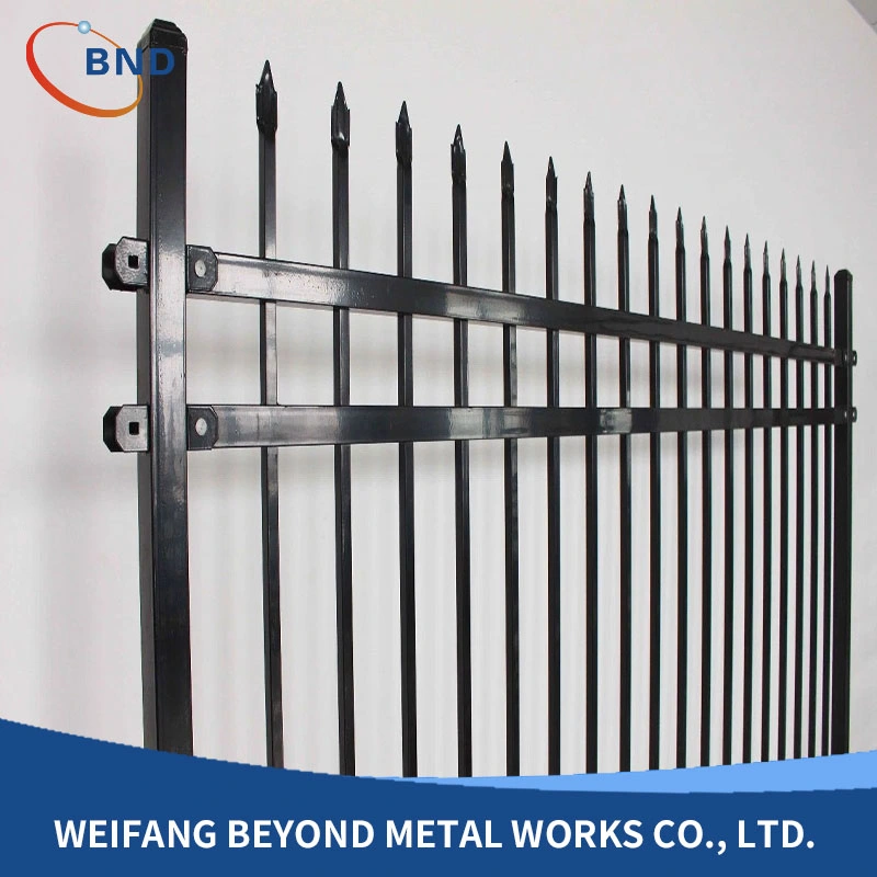 Factory Welded Steel Picket Spear Top Wrought Iron Fence Wire Mesh Fence